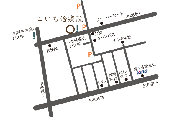 map_koichi こいち_駅からの地図